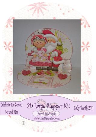 Celebrate the Season Mr and Mrs 3D Large Stepper Kit
