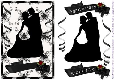 Wedding Anniversary Black and White
