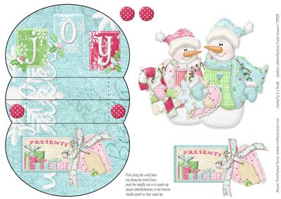 Christmas Snowmen 3D Mini Stepper