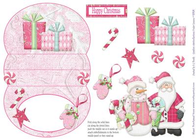 Christmas in Pink 3D Mini Stepper