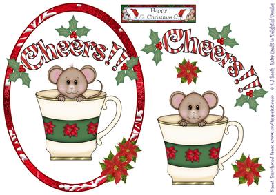 Mouse in Teacup Card Front