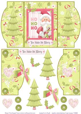 Ho Ho Ho Santa - Mini Gatefold