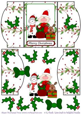 Elf, Reindeer, Snowman Mini Gatefold
