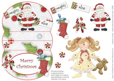 Naughty or Nice Girl 3D Mini Stepper