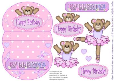 Ballerina Birthday 3D Mini Stepper