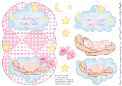 Little Fingers, Little Toes, Pink 3D Mini Stepper