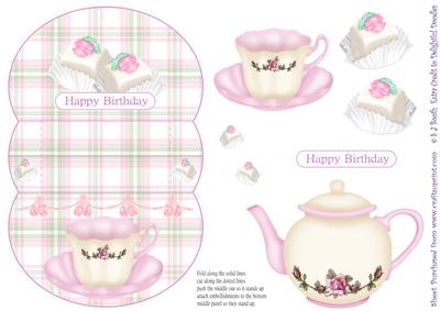 Tea Time Birthday 3D Mini Stepper