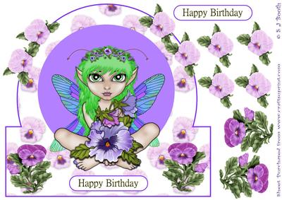 Pansy Flower Fairy