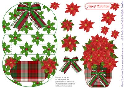Poinsettia Vase 3D Mini Stepper
