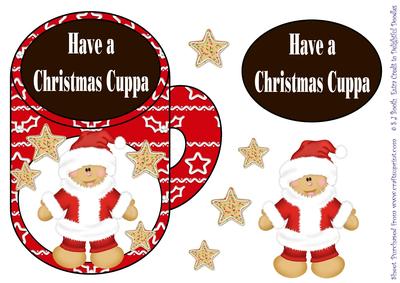 Christmas Cuppa - Santa Cookie
