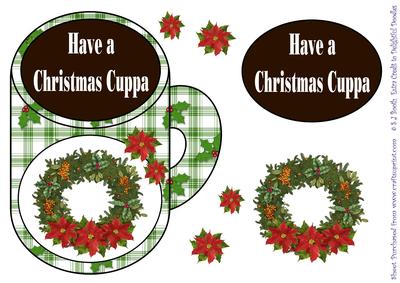 Christmas Cuppa - Wreath
