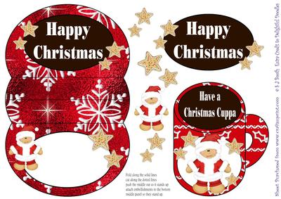 Christmas Santa Cookie 3D Mini Stepper