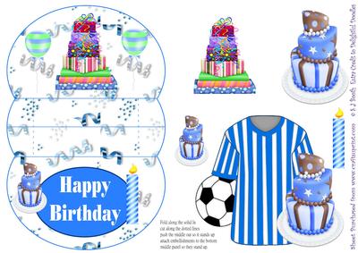Football Shirt Blue 3D Mini Stepper