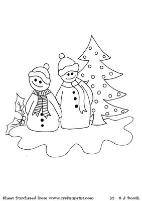 Snowmen Digital Stamp