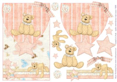 Girl Bear Envelope Card Front