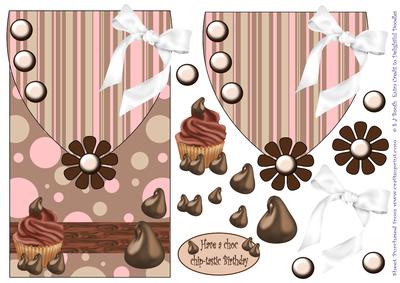 Choc Chip-tastic Birthday Envelope Card Front