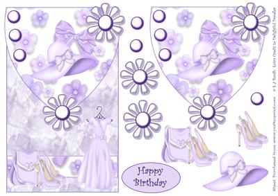 Lovely in Lilac Envelope Card Front