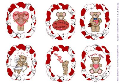 Valentine Bear Toppers