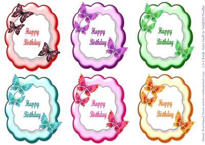 Butterfly Birthday Toppers
