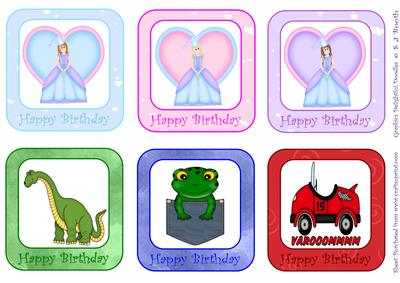 Kids Birthday Toppers