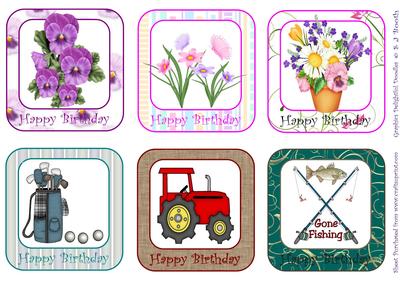 Male and Female Birthday Toppers