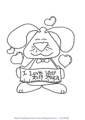 I Love You This Much Bunny Digital Stamp