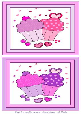 Cupcakes Card Fronts