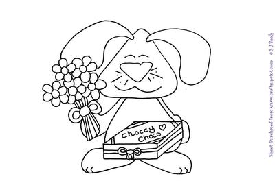 Bunny Choccy Chocs Digital Stamp