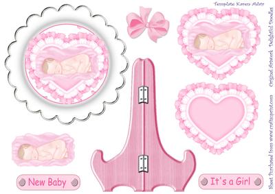 New Baby Girl Plate