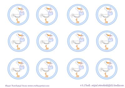 Cupcake Toppers - Baby Boy
