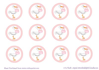 Cupcake Toppers - Baby Girl