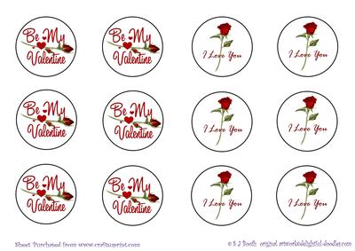 Cupcake Toppers - Valentine