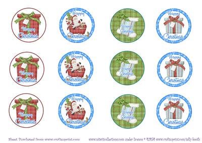 Cupcake Toppers Xmas Presents