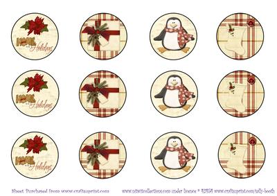 Cupcake Toppers - Home for the Holidays