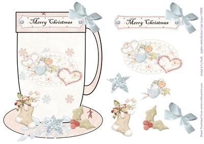 Coffee Cup Card Front Heavenly