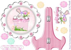 Bunny in Pot Mothers Day Plate