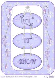 Let It Snow Large Toppers
