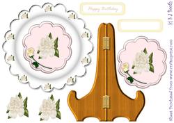 Ivory Roses Plate