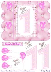 First Birthday - Pink