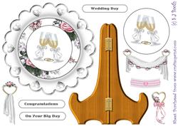 Wedding Day Bubbly Plate