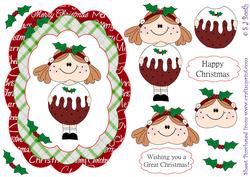 Maggie Xmas Pud Card Front