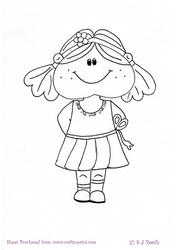 Pretty Dress Maggie Digital Stamp