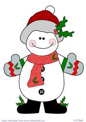 Large Snowman Topper