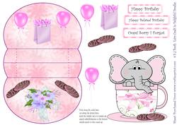 Ellie Oops Birthday Belated 3D Mini Stepper