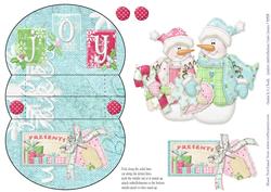 Christmas Snowmen 3D Mini Stepper