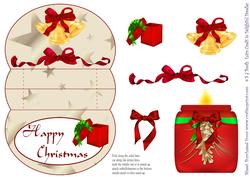 Christmas Candle 3D Mini Stepper