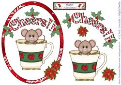 Mouse in Teacup Card Front