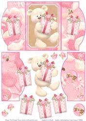 Teddy with Presents 2 - Mini Gatefold