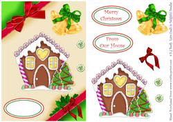 Gingerbread House Card Front