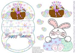 Easter Bunny Eggs 3D Mini Stepper